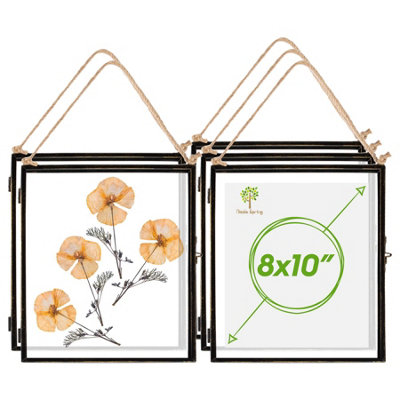 Nicola Spring 5X Hanging Metal Photo Frames8" X 10"BlackPicture Frame Wall Mounted Frame With Rope from B&Q