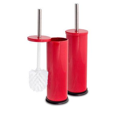 Harbour Housewares Round Toilet Brushes with Holder - Image 5