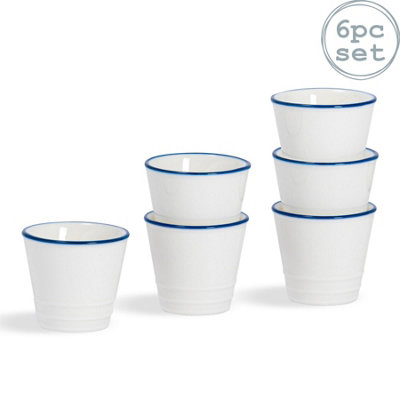 B&Q -  White Farmhouse Egg Cups5CmPack Of 6