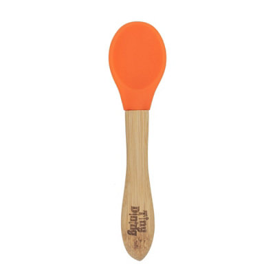 Tiny Dining Children's Bamboo Silicone Tip SpoonOrange from B&Q