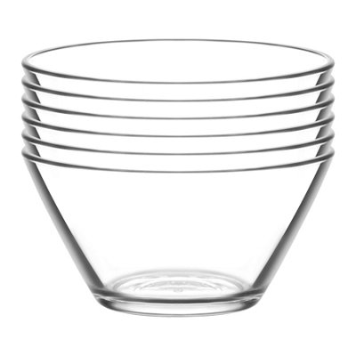 B&Q -  Lav Vega Glass Serving Bowls22.5CmClearPack Of 2