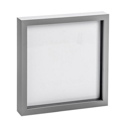 Nicola Spring 3D Box Photo Frame20 X 20"Grey from B&Q