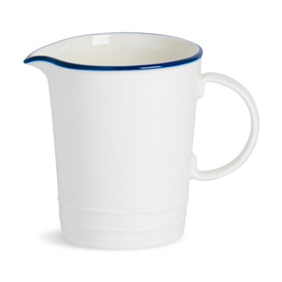 Nicola Spring Milk Jug - 300ml White Porcelain - Farmhouse Crockery - Image 5