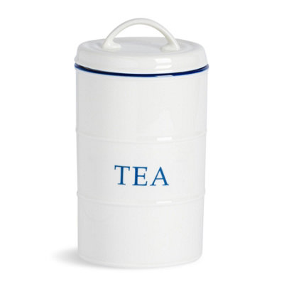 Nicola SpringWhite Farmhouse Tea Canister11Cm from B&Q