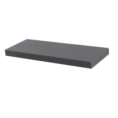 B&Q -  Grey Modern Floating Wall Shelf60Cm