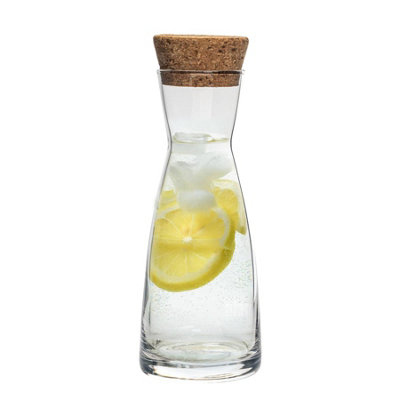 Bormioli Rocco Ypsilon Glass Carafe With Cork Lid1.1 Litre from B&Q