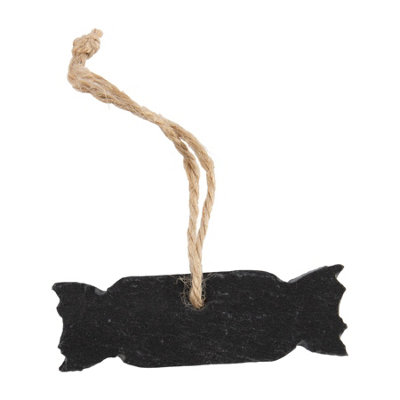 Nicola Spring Slate Christmas Tree Decoration - 7.5 X 2.5Cm - Cracker