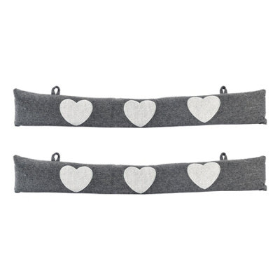 B&Q -  Herringbone Draught Excluders78.5CmHeartPack Of 2
