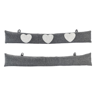 Nicola Spring Mismatched Herringbone Draught Excluder Set78.5CmIndoor Wind Draught Stopper Home Interior Door Air Blocker from B&Q