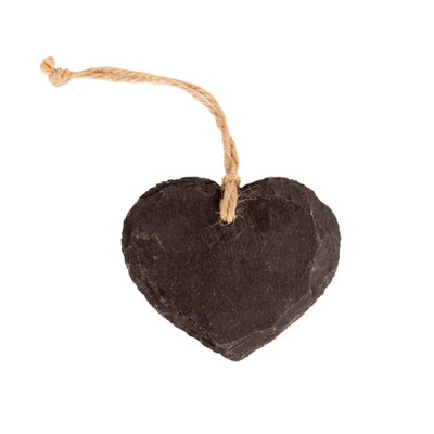 Nicola Spring 7Cm Slate Heart Hanging Tag - Image 5