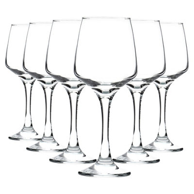 Argon Tableware Tallo Wine Glasses - 295Ml - Clear - Pack Of 6 White