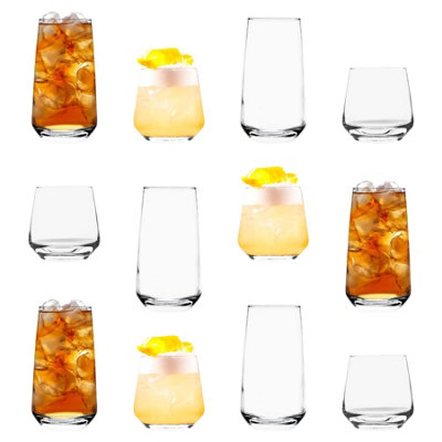 Argon Tableware 12 Piece Tallo Glassware SetClear from B&Q
