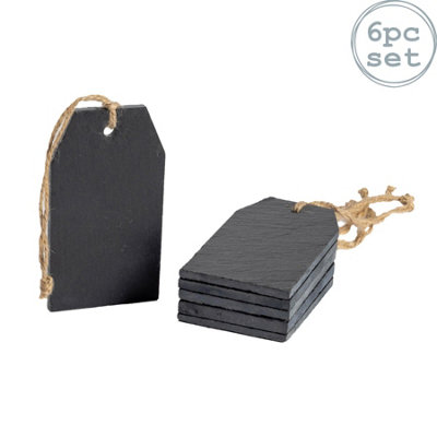 Nicola Spring Slate Hanging Tags - Pack Of Six - Image 4