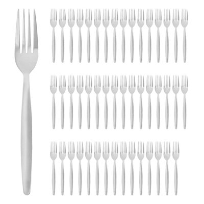B&Q -  Stainless Steel Dinner ForksSilverPack Of 48