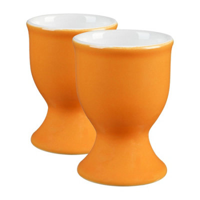 Argon Tableware Coloured Ceramic Egg Cups5CmYellowPack Of 2 from B&Q
