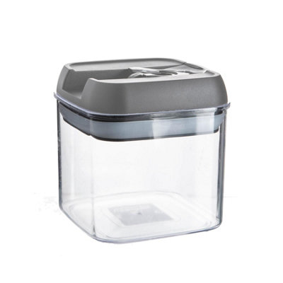 Argon Tableware Flip Lock Plastic Food Storage Container - 500Ml - Grey