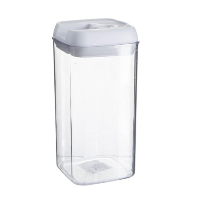 Argon Tableware Flip Lock Plastic Food Storage Container - 1.2 Litre - White