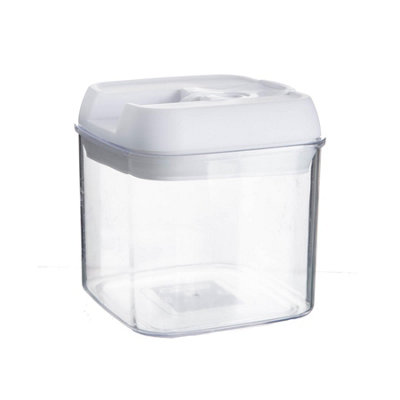 Argon Tableware Food Storage Container500MlWhite Airtight Plastic Storage Pantry Food Organiser With Flip Lock Lid from B&Q