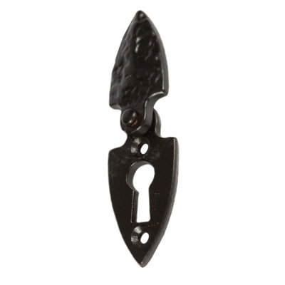 Hammer and Tongs Hammer & Tongs Arrowhead Escutcheon Plate With CoverW30mm X H55mmBlack from B&Q