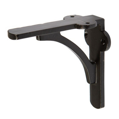 Hammer And Tongs Black Hammer & Tongs Curved Iron Shelf Bracket - D100mm
