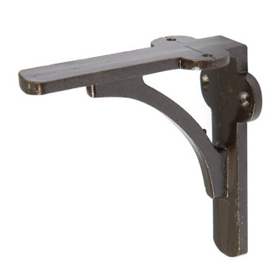 Hammer and Tongs Hammer & Tongs Curved Iron Shelf BracketD100mmRaw from B&Q