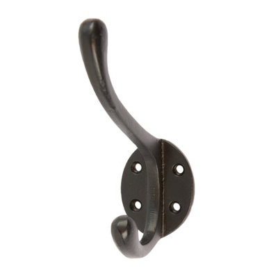 Hammer and Tongs Hammer & Tongs Hat & Coat HookW40mm X H105mmBlack from B&Q