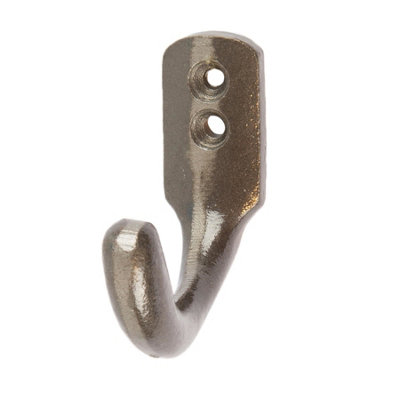 Hammer And Tongs Hammer & Tongs Single Coat Hook - W20mm X H55mm - Raw B&Q