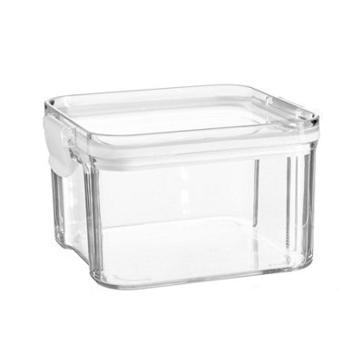Argon Tableware 460Ml Food Storage ContainerAirtight Reusable Meal Prep Lunch Storage Container With White Clip-Lock Lid from B&Q