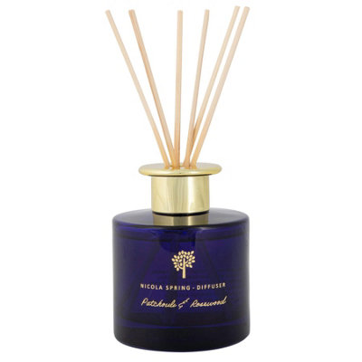 Nicola Spring Patchouli & Rosewood Scented Reed Diffuser200MlAromatherapy 6 Sticks Air Freshener Home Fragrance from B&Q