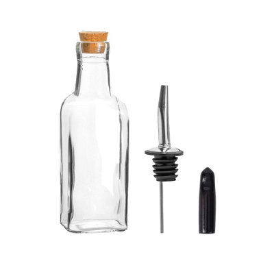 Argon Tableware Olive Oil Pourer Bottle With Cork Lid - 170Ml