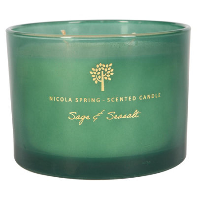 Nicola Spring Soy Wax Scented Candle - 350G - Sage & Seasalt