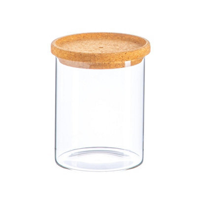 Argon Tableware Scandi Storage Jar With Cork Lid - 750Ml
