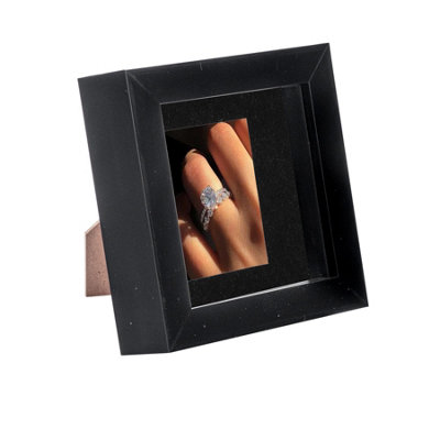 B&Q -  4 X 4" Photo FrameBlack/black Mount3D Photo Frame Picture Frame Box Portrait Display Case (12.5 X 12.5Cm)