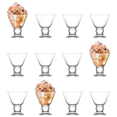 LAV Glassware Lav Orion Glass Ice Cream Bowls255MlPack Of 12 from B&Q