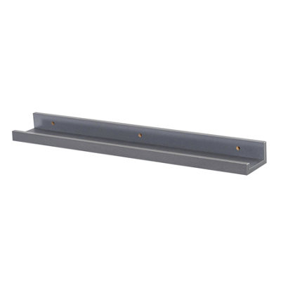 Harbour Housewares Floating Picture Ledge ShelfGrey 57Cm Mdf Wall Mounted Display For PhotosFrames & Décor from B&Q