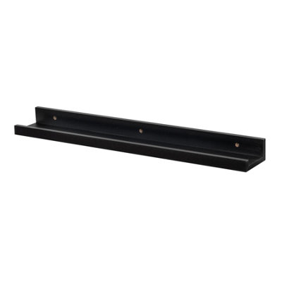 Harbour Housewares Floating Picture Ledge ShelfBlack 57Cm Mdf Wall Mounted Display For PhotosFrames & Décor from B&Q