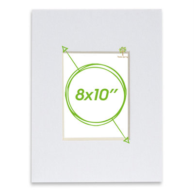 Rinkit.com White 4" X 6" Picture Mount For 8" X 10" Frame - Image 5