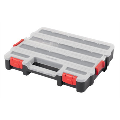 Hardys 32Cm Small Stackable Plastic Toolbox Storage Compartment Diy Organiser Layer Clip Tray Case from B&Q