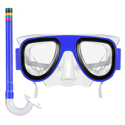 Hardys Kids Snorkel Set - Mask And Snorkel For Swimming & Surface Diving, Easy Adjustable Strap, Soft, Comfortable Mouthpiece