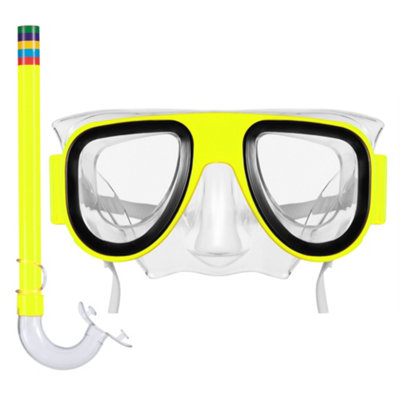 Hardys Kids Snorkel Set - Mask And Snorkel For Swimming & Surface Diving, Easy Adjustable Strap, Soft, Comfortable Mouthpiece