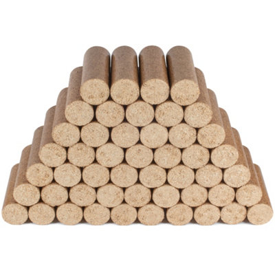 Hardys Wood Fuel LogsHigh Heat Briquette Wood Logs100% Virgin WoodNo Additives12% Moisture Or Less10X8.5Kg (50 Logs) from B&Q