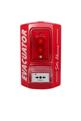FMC Fire Equipment Evacuator Sitemaster Call Point Site Alarm from B&Q