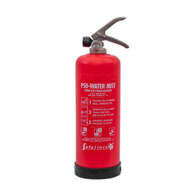 P50 Service-Free 2Ltr Water Mist Fire Extinguisher from B&Q