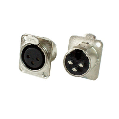  - Xlr 3 Pin Female Panel Mount Solder Connector For Chassis Mic Patch Audio Cable