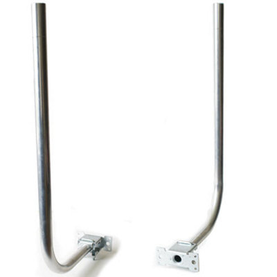 3 Ft Aerial Pole & Bracket L Shaped Fascia Loft Mast Tv Dab Wall Mounting Kit from B&Q