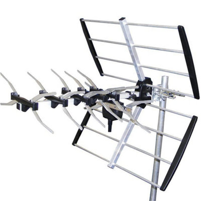 28 Element High Gain Digital Tv Aerial Uhf Wideband Outdoor Freeview Hd Antenna from B&Q