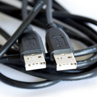  - 2M Usb Type A Male To Plug Cable Pc Laptop Computer 2.0 Data Transfer Lead
