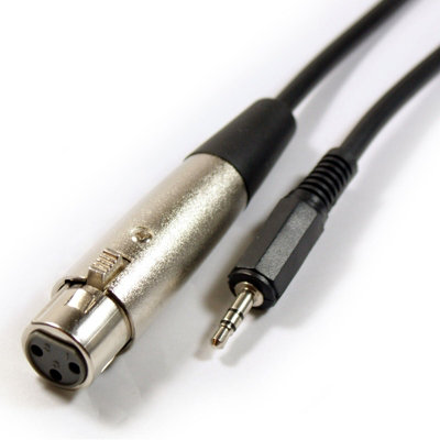 2M 3.5mm Jack Plug To 3 Pin Xlr Female Cable Lead Laptop Microphone Audio Record from B&Q