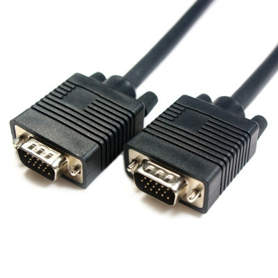  - 15M Vga Svga Male To Plug Cable Laptop Computer Monitor Tv Video Pc Lead 15 Pin