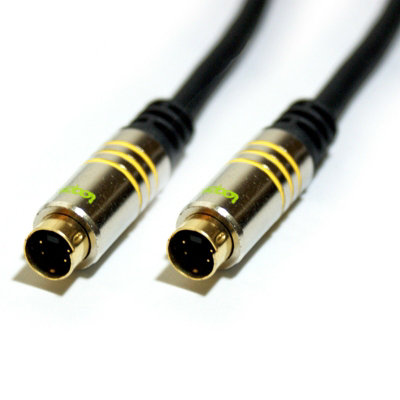 3M 4 Pin S Video Male To Plug Socket Cable Lead Svhs Laptop Monitor Mini Din from B&Q